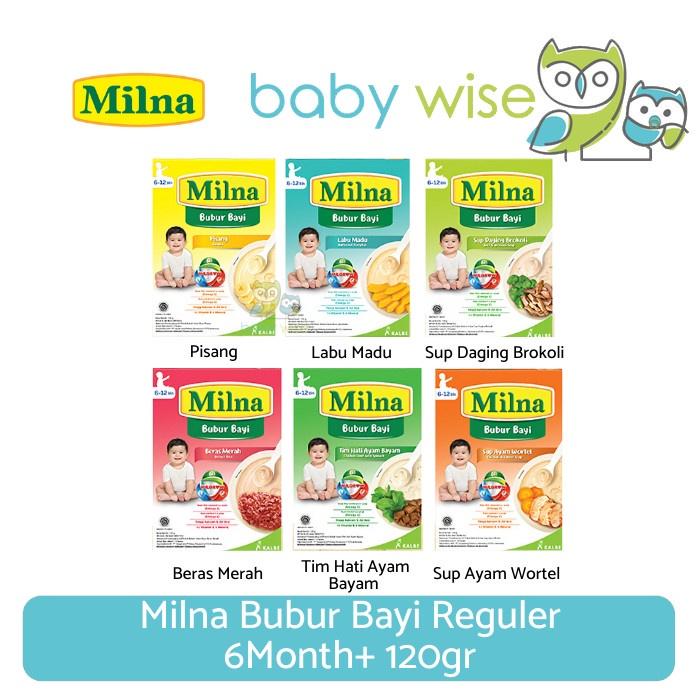 Gambar Milna Bubur Bayi Reguler 6M+ 120gr dari isydhaa Store undefined Tokopedia