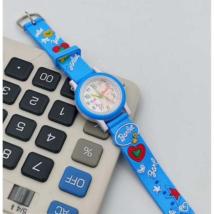Gambar Jam tangan anak perempuan motif barbie, jam tangan barbie - Biru, L dari shifon store undefined Tokopedia