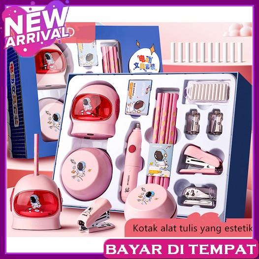 Gambar Set Alat Tulis Sekolah Lengkap Anak Tk Aesthetic Perempuan Cewek Cowok dari Techriove undefined Tokopedia