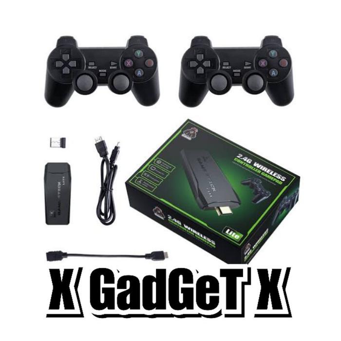 Gambar Game Stick 4K Game Console Wireless Hdmi Tv Retro Video Gamepad - 64GB 10000 Game dari PT BERKAH LANCAR undefined Tokopedia
