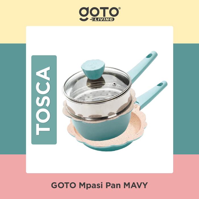 Gambar Goto Mavy Panci Set Mpasi Pan Bayi Peralatan Cookware Wajan Baby - TOSCA dari gafini storee undefined Tokopedia