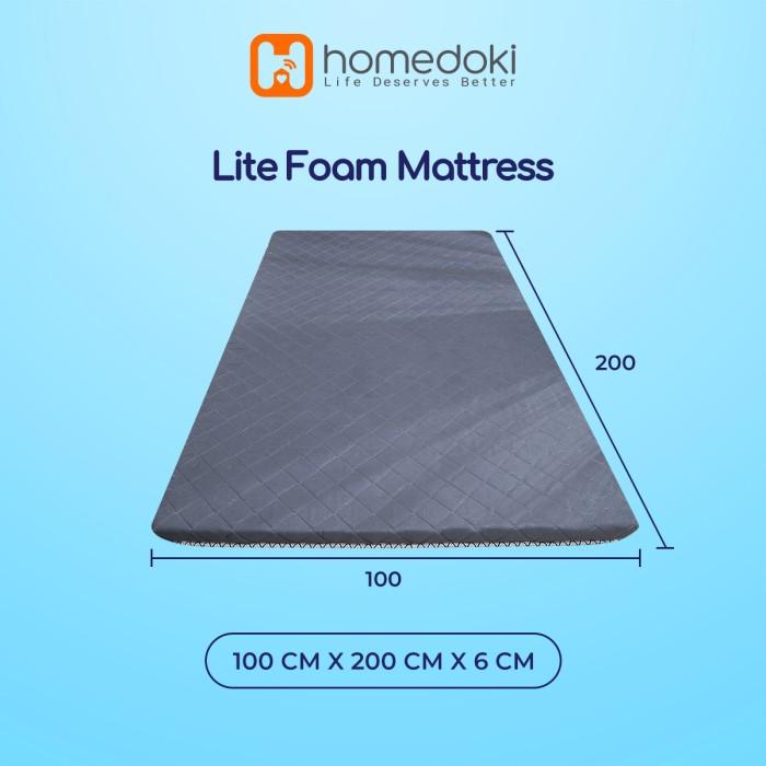 Gambar Homedoki Kasur Gulung/FoamLite/Kasur Busa Lantai/Mattress Lantai 6cm - Single:100*200 dari Homedoki Medan Store undefined Tokopedia