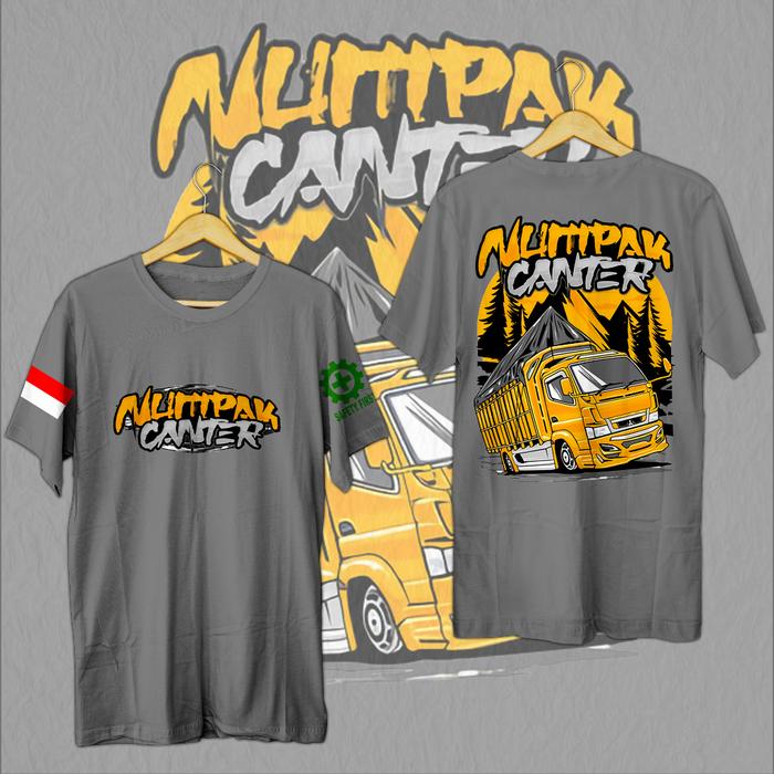Gambar "Jual Kaos Truk Canter Mania Kaos Truck Dewasa Lengan Pendek Oblong - ABU ABU, L dari Bejan Market undefined Tokopedia
