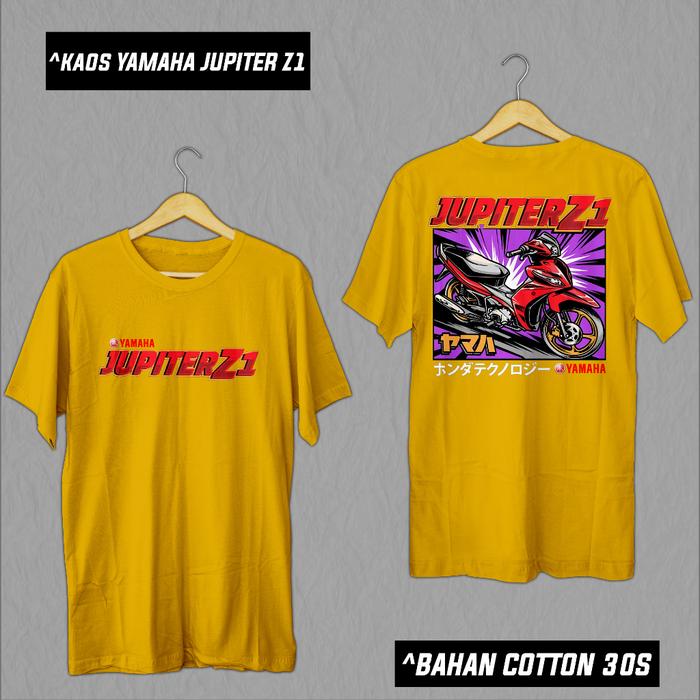 Gambar "Jual KAOS BAJU MOTOR JUPITER Z1 | KAOS PRIA/WANITA | KAOS DISTRO - KUNING KUNYIT, S dari Bejan Market undefined Tokopedia
