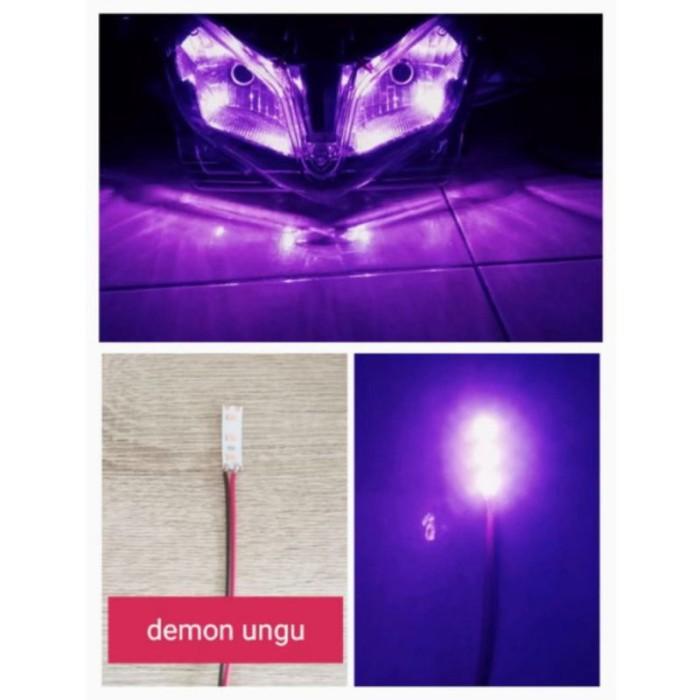 Gambar Led Demon Devil Eye 3 6 9 12 15 18 21 Titik Motor Mobil 12 V DC - Ungu, 18 Titik dari CUSTOM KASTEMAN undefined Tokopedia
