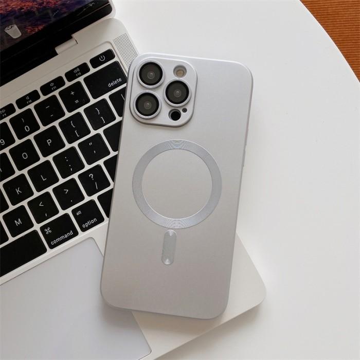 Gambar Soft Case iPhone 15 Pro Max 15 Pro Plus iPhone 15 Casing Matte MagSafe - Silver, Iphone 15 Plus dari Step One Shop undefined Tokopedia