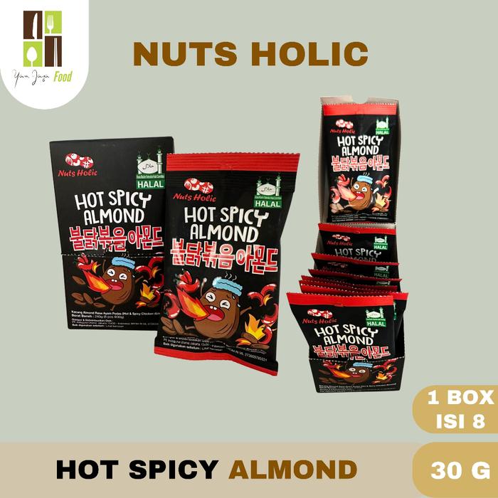 Gambar KOKA Nuts Holic /Snack Korea Kacang Almond/Makanan Ringan Rasa Hot Spi - HOT SPICY ALMON, 1 BOX dari Haidar227 undefined Tokopedia