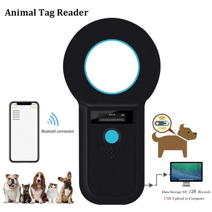1342khz Rfid Animal Tag Reader 125k Pet Microchip Scanner
