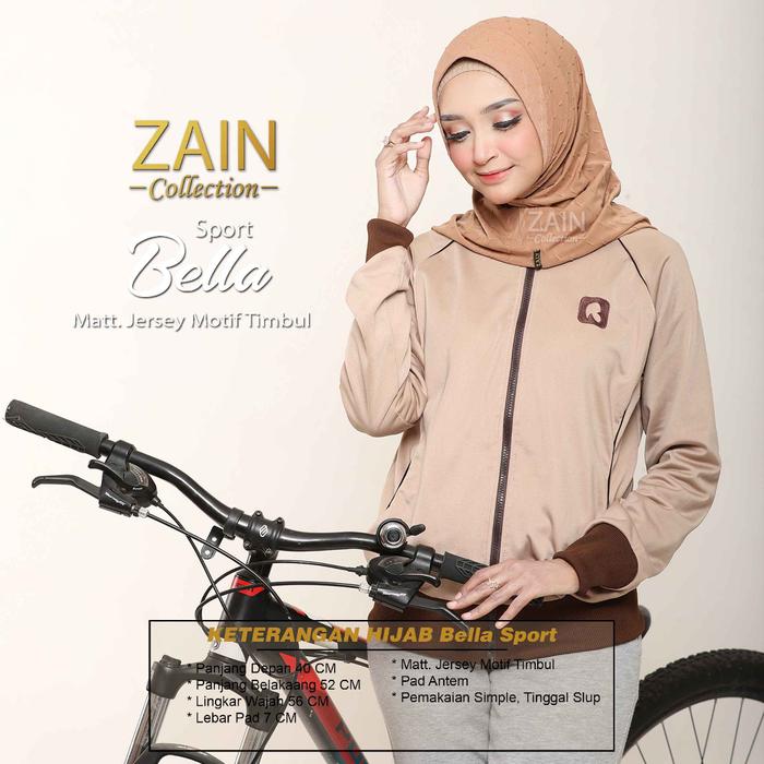 Gambar Jilbab Olahraga Bergo Sport Bella Original Hijab Sport Zain Collection - Mocca dari ZAIN COLLECTION_NEW undefined Tokopedia