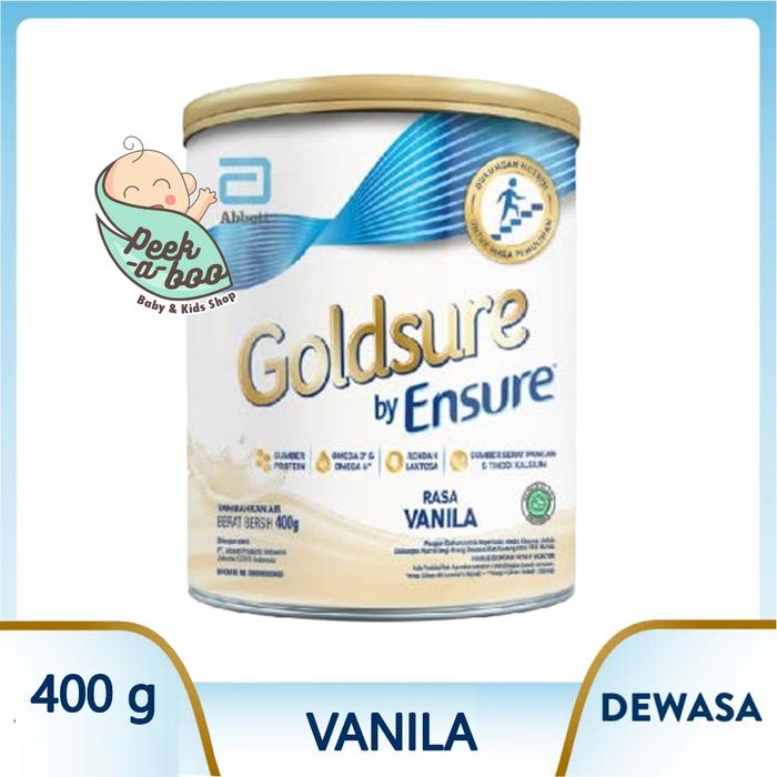 Gambar [AN] GOLDSURE BY ENSURE VANILA 900GR 400GR SUSU NUTRISI DEWASA KOMPLIT - Goldsure400 dari Toko Gampang Ingats undefined Tokopedia