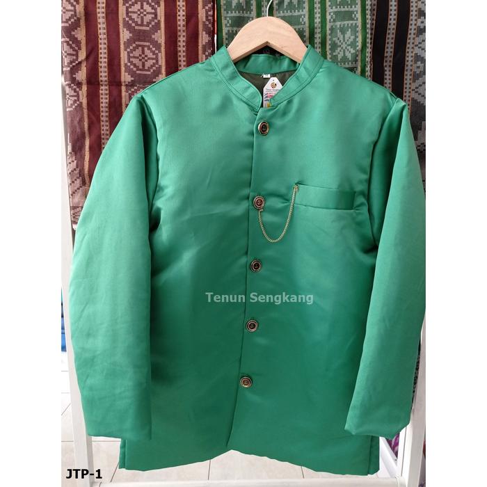 Gambar Jas Tutup Adat Bugis Makassar Dewasa Premium Hijau JTP-107 - Ukuran XL dari Tenun Sengkang undefined Tokopedia
