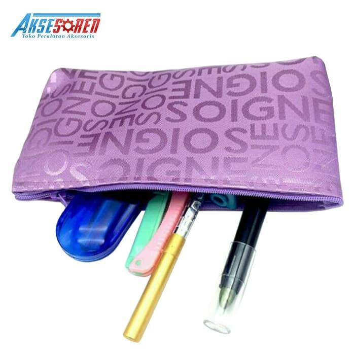 Gambar Dompet Kosmetik Wanita Motif Abjad / Tas Makeup Alphabet Import Korea - Merah dari Aksesoren undefined Tokopedia