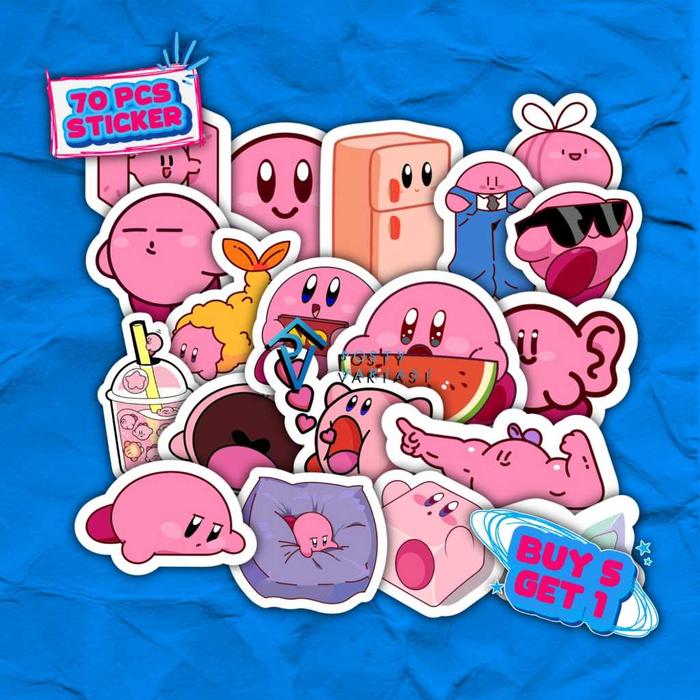 Gambar 70Pcs Sticker Pack Kirby / Stiker Kartun Kirby / Sticker Kirby - SKIRBY-077 dari POSTY VARIASI undefined Tokopedia