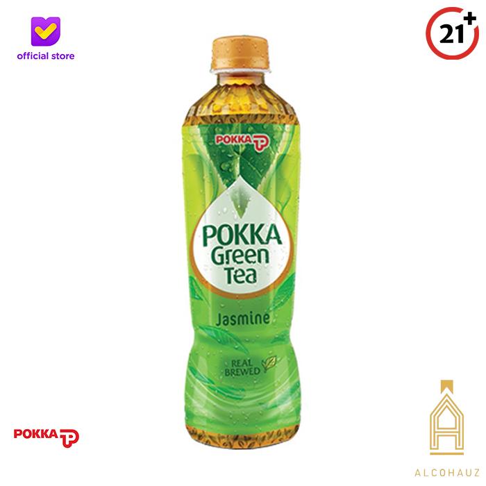 Gambar ASLI ORIGINAL Pokka Jasmine Green Tea Teh Melati 450ml Bottle Botol dari Alcohauz undefined Tokopedia