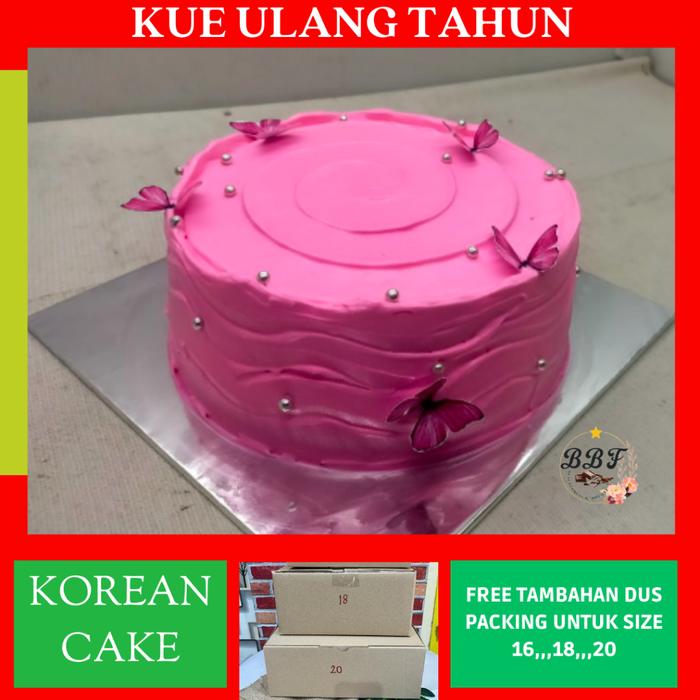 Gambar ENAK!!! Korean Cake / Korean Bento Cake / Kue Ulang Tahun / Cake Ulang - D, Size 22 cm dari Mhoocy undefined Tokopedia