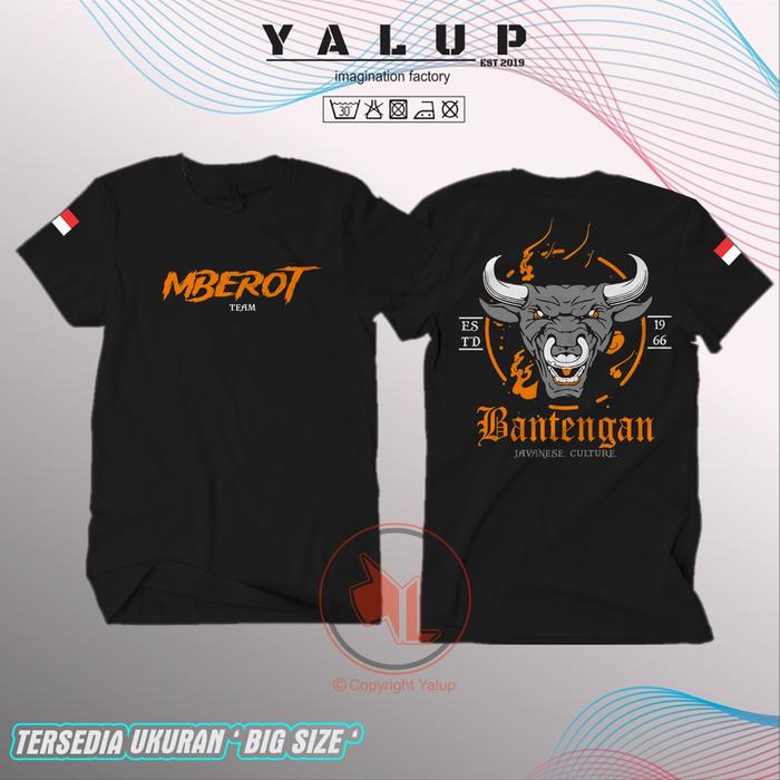 Gambar KAOS/BAJU MBEROT JAVA CULTURE - BANTENGAN - BARONG - Hitam, M dari YALUP STORE undefined Tokopedia