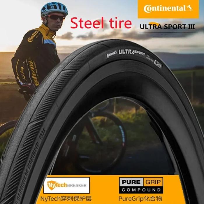 Jual Continental Ultra Sport III Road Wire Tires 700 x 23c 25c 28c