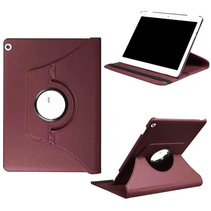 Gambar HUAWEI MEDIAPAD T5 10.1 CASING ROTARY PU LEATHER STAND FLIP CASE COVER - Coklat dari CASE CLARISA undefined Tokopedia