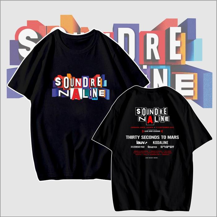 Gambar T-Shirt Soundrenaline 2023 - Kaos Music - Hitam M-XXXL - Hitam, M dari FASHION SHOP BANDUNG 83 undefined Tokopedia