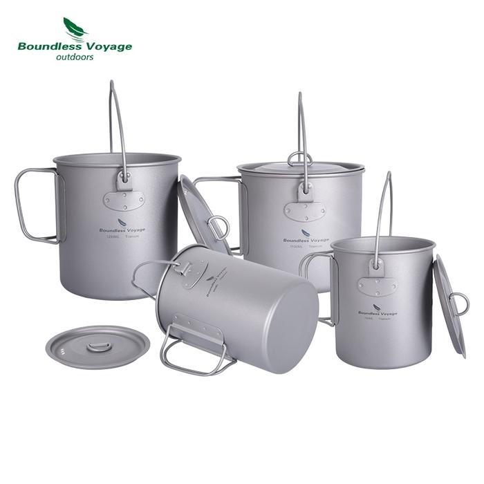 Jual Boundless Voyage Titanium Mug Camping Cup Supplies Outdoor