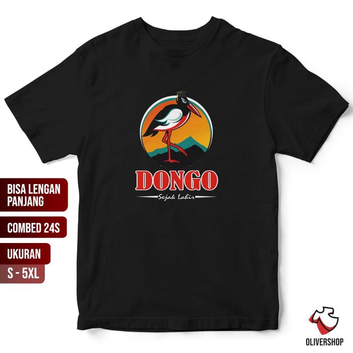 Gambar Baju Kaos Plesetan DONGO SEJAK LAHIR parodi merk brand logo anak jumbo - Hitam, 5XL dari OliverSupply undefined Tokopedia