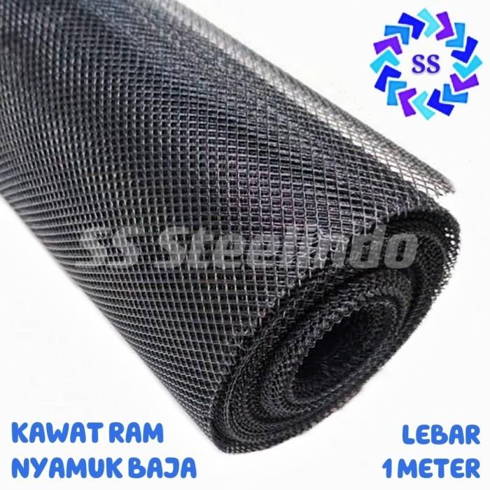 Gambar KAWAT LOKET / RAM NYAMUK BAJA HITAM / PUTIH TEBAL - Putih dari SSSteelindo undefined Tokopedia