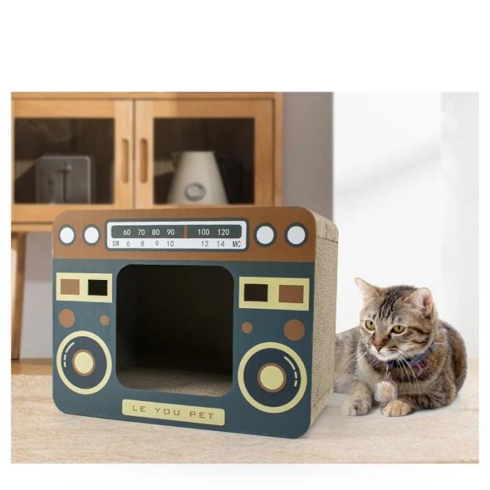 Gambar Cat Supplies Radio Cat Scratching Board Cat litter Carton Vertical dari Sandoval Import undefined Tokopedia