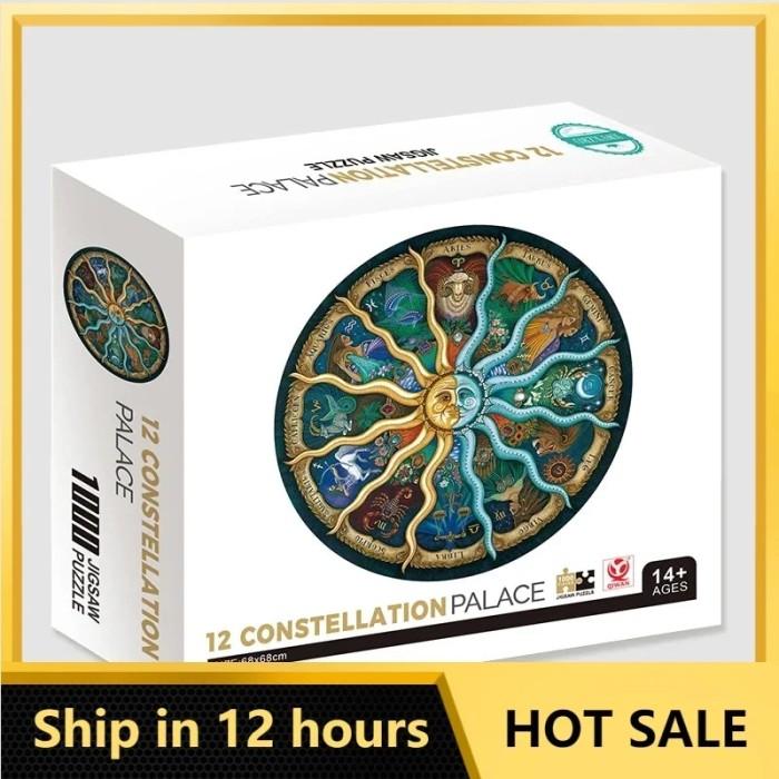 Gambar 68*68cm Round Puzzle 1000 Pieces Paper Jigsaw Puzzles Constellation dari Kaimport undefined Tokopedia