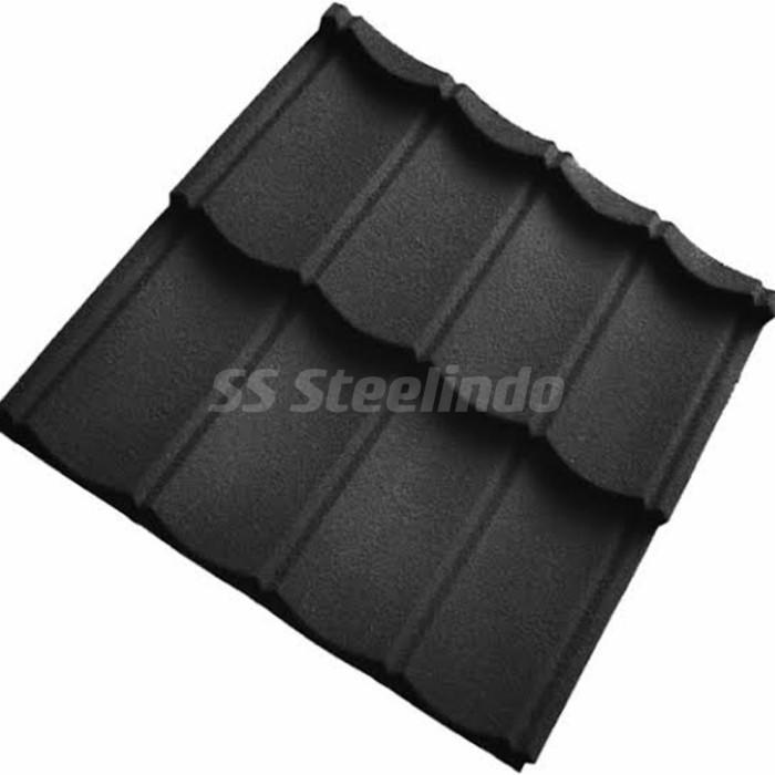 Gambar ATAP BAJA RINGAN GENTENG METAL PASIR 2X4 HITAM MERAH HIJAU BIRU COKLAT - Hitam dari SSSteelindo undefined Tokopedia