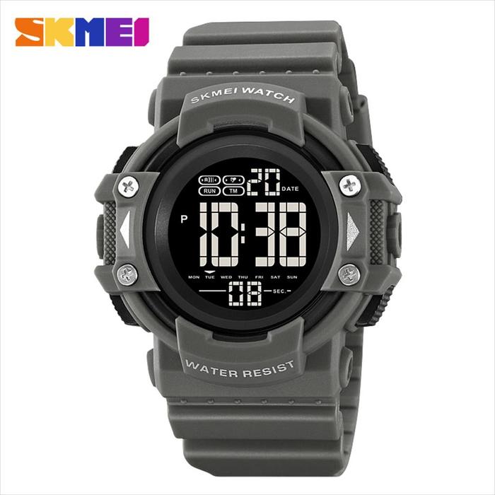 Gambar Jam Tangan Digital Sport Pria SKMEI 2195 Water Resist Original - Grey dari SKMEI MURAH & ORIGINAL undefined Tokopedia