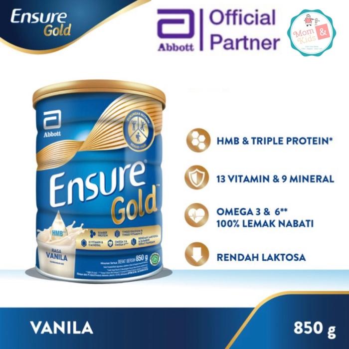 Gambar TTK  ENSURE GOLD HMB Vanila Coklat 850gr  Susu Nutrisi Dewasa Rendah dari dedetikhayunaf undefined Tokopedia