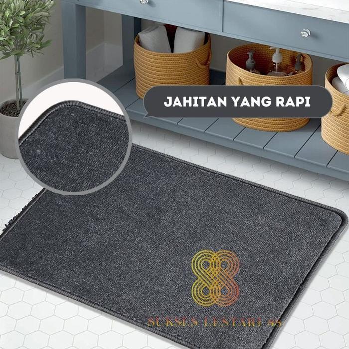 Gambar Keset Kaki Anti Slip BLUDRU Keset Kaki Premium Polos 40 x 60 dari malfi big store undefined Tokopedia