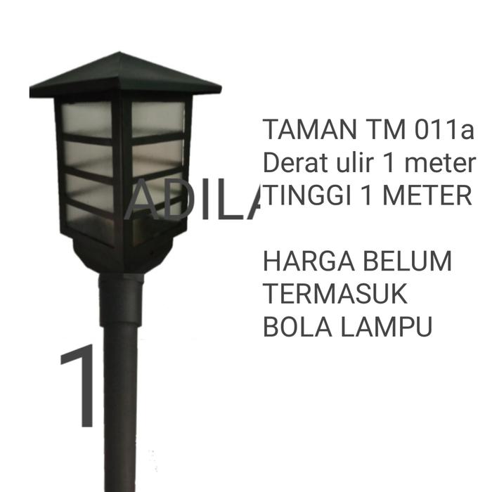 Gambar Lampu tiang taman tiang besi drat Ulir tinggi 1 meter garansi 7 hari - tm o11a ulir, Packing kayu dari Lampu taman hafiz undefined Tokopedia