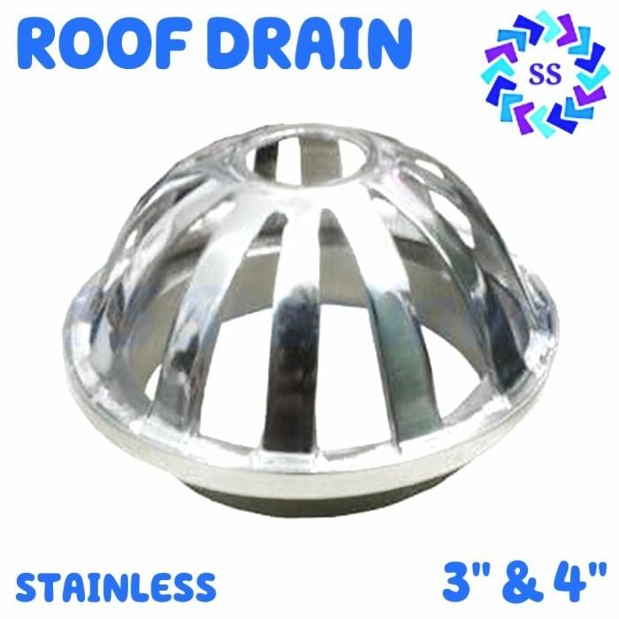 Gambar SARINGAN AIR - ROOF DRAIN STAINLESS 3 & 4 INCH - 4 INCH dari SSSteelindo undefined Tokopedia