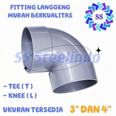 Gambar SAMBUNGAN / FITTING PIPA 3" - 4" MURAH BERKUALITAS (KNEE/L - TEE/T) - L 4 IN dari SSSteelindo undefined Tokopedia