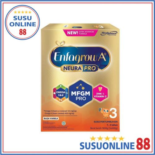 Gambar ENFAGROW A+ 3 VANILA 1800 GRAM JUMBO VANILLA SUSU MEAD JOHNSON dari susuonline88sbg undefined Tokopedia