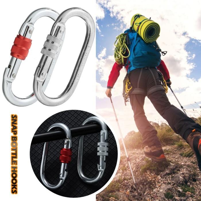 Gambar Snap Bottle Hooks Accessories Camping Hiking Handbags Clips dari Bik Feswikj undefined Tokopedia