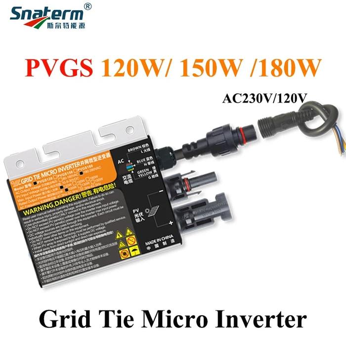 Gambar . Pvgs 120W 150W 180W Mppt Solar Pv On Grid Micro Power Inverter - dari doldrums undefined Tokopedia