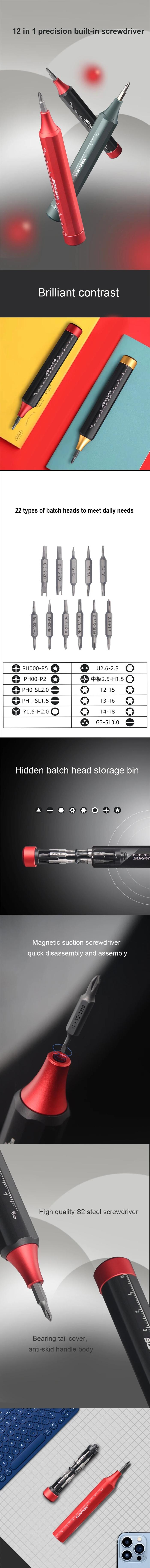 Gambar . Portable Precision Screwdriver Set Built In Bit Pen Screwdriver 12 dari eucatastrophe seller2 undefined Tokopedia