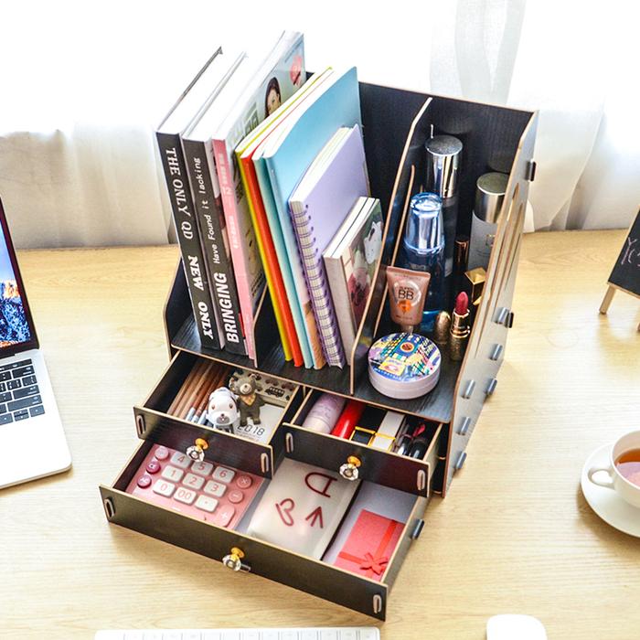 Gambar . Office Supplies Desktop Storage Box Drawer Type Book Stand - dari donkeyman storess undefined Tokopedia