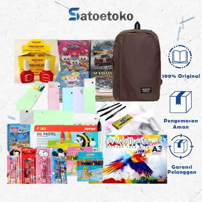 Gambar Paket TAB Sekolah - Paket 175K Untuk SD / SMP / SMA - Alat Tulis Buku dari Grosir_Zea undefined Tokopedia