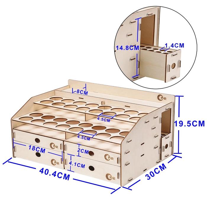 Gambar . Ophir Wood Paint Rack With Mar Pen Storage Rack Artist Supply Paint dari diddly-squat undefined Tokopedia