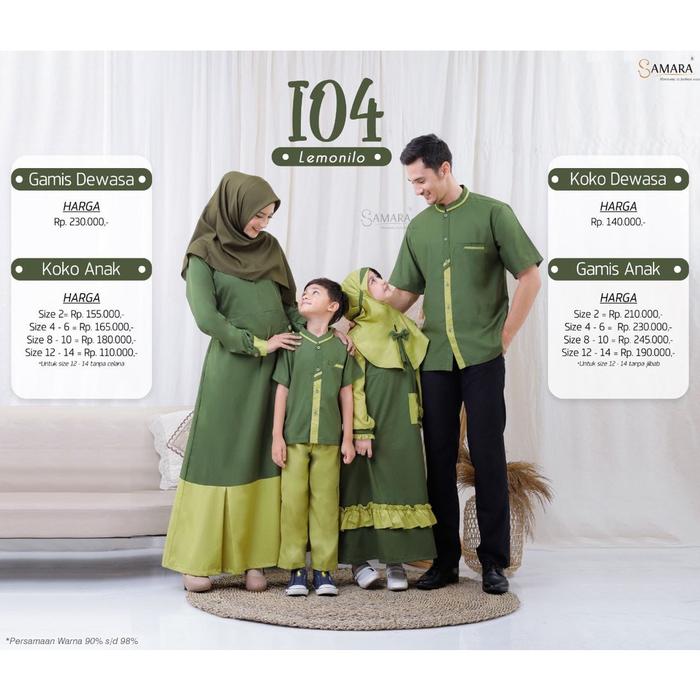 Gambar Hemat SARIMBIT SAMARA KELUARGA I04 LEMONILO - SERAGAM - GAMIS dari Fendiak Sh undefined Tokopedia