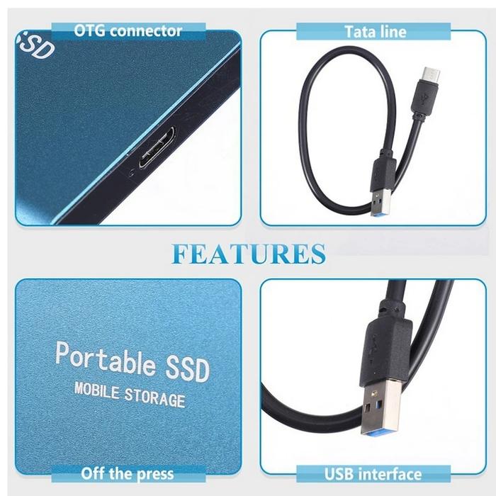 Jual Portable Ssd 2Tb External Hard Drive 1Tb High Speed Solid