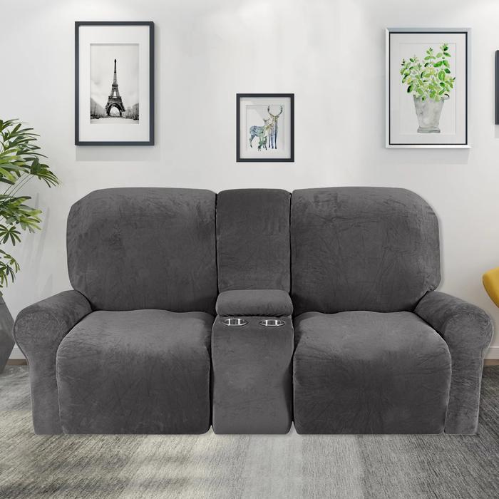Seater Recliner Sectional Couch Covers With Cup Holders CJC Seater