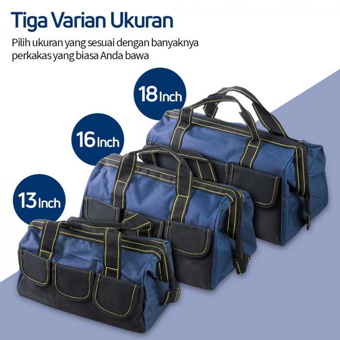 Gambar Tas Perkakas Alat Tukang Listrik Instalasi Storage Tool Bag Waterproof dari Pungki store 82 undefined Tokopedia