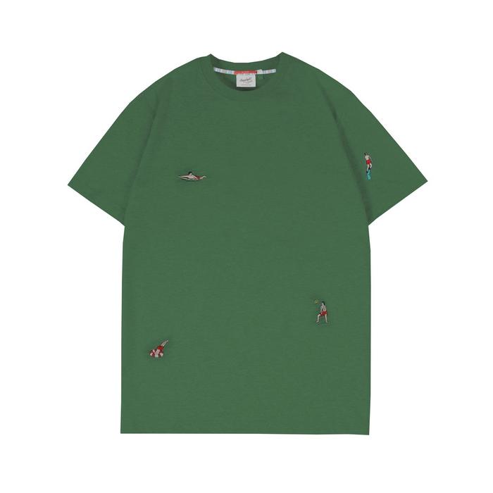Gambar Greenlight Kaos Pria Katun Regular Fit Mini Swimming Casual C020923 - Dark Green, M dari 3SECOND undefined Tokopedia