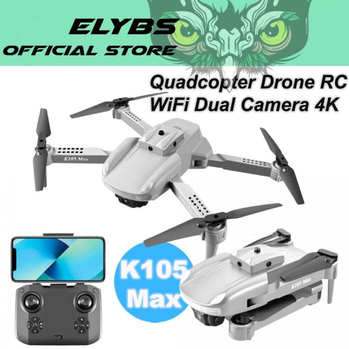 Gambar Quadcopter Drone RC Foldable WiFi Dual Camera 4K 4 Motor With Remote dari Pungki store 82 undefined Tokopedia