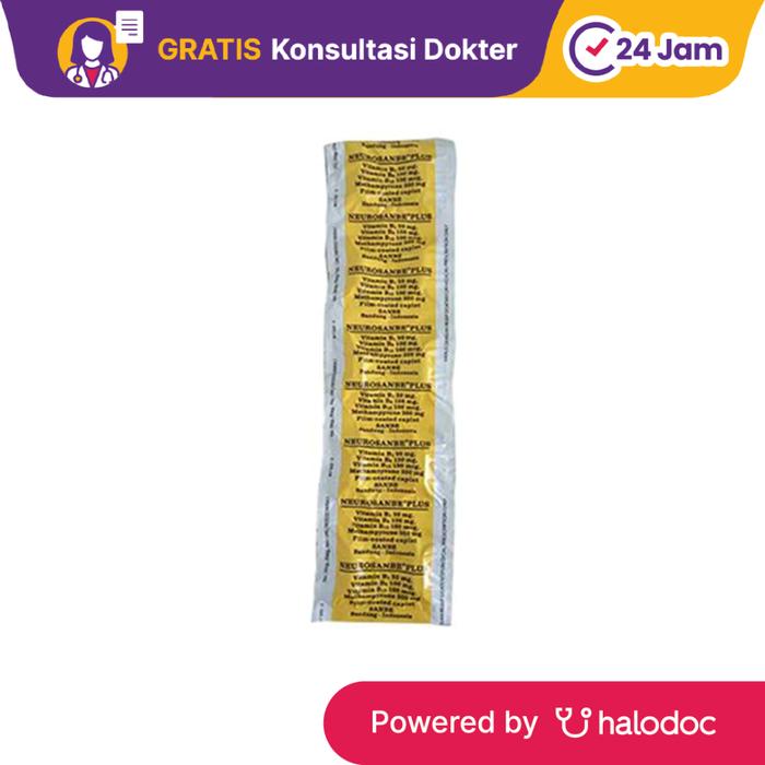 Gambar Neurosanbe Plus 10 Tablet - Vitamin & Suplemen A,B & E - Halodoc dari Apotek Halomedika Bintaro undefined Tokopedia