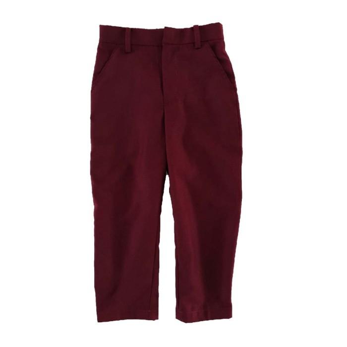 Gambar Brooklyn Celana Kain Formal Panjang Anak (Semiwool) - Burgundy, L (7-8 tahun) dari SHOP TOQ undefined Tokopedia